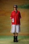 Red Grid Graphic TShirt